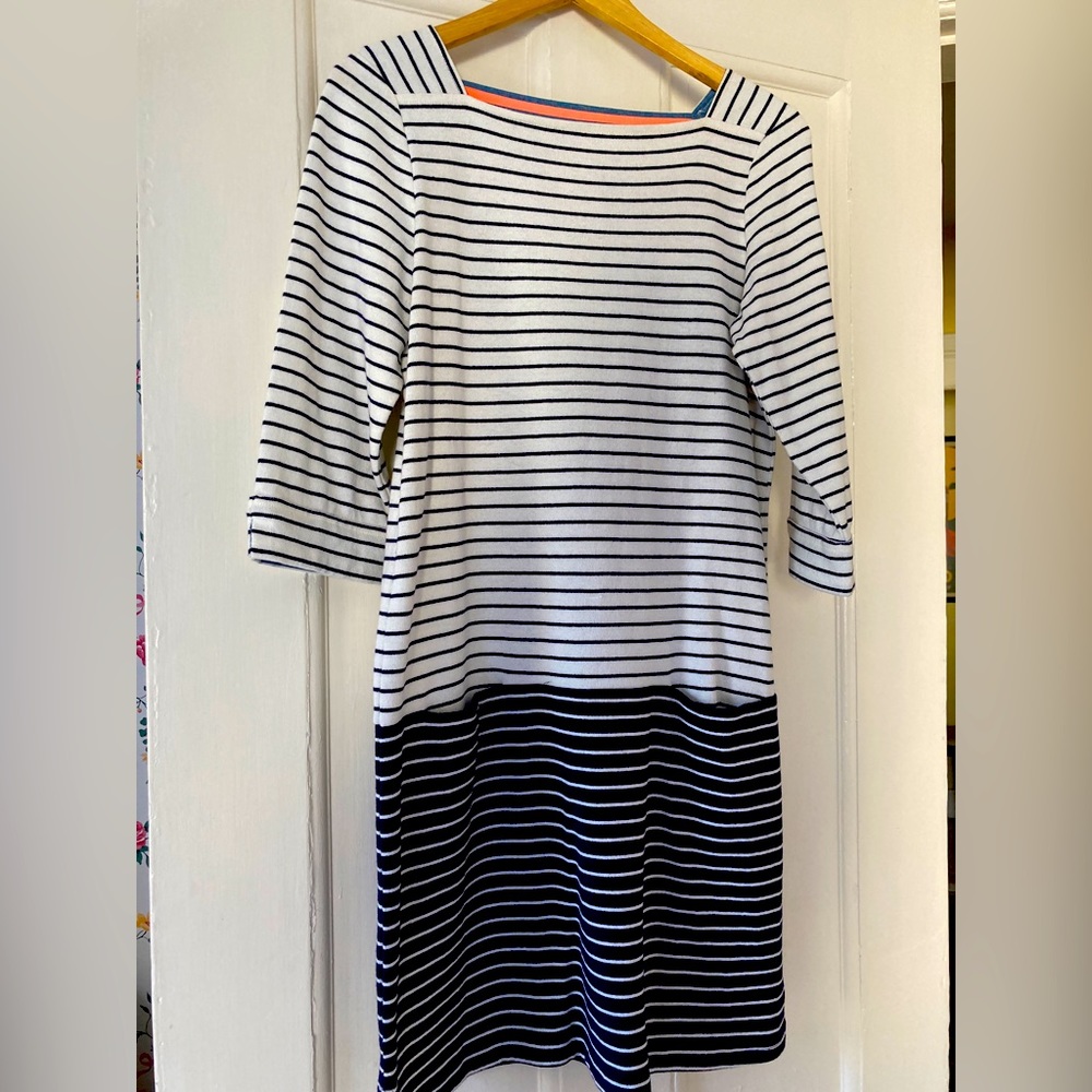 JOULES BRETON STRIPE Cotton knit dress! New without Tags— never worn. Size 6.